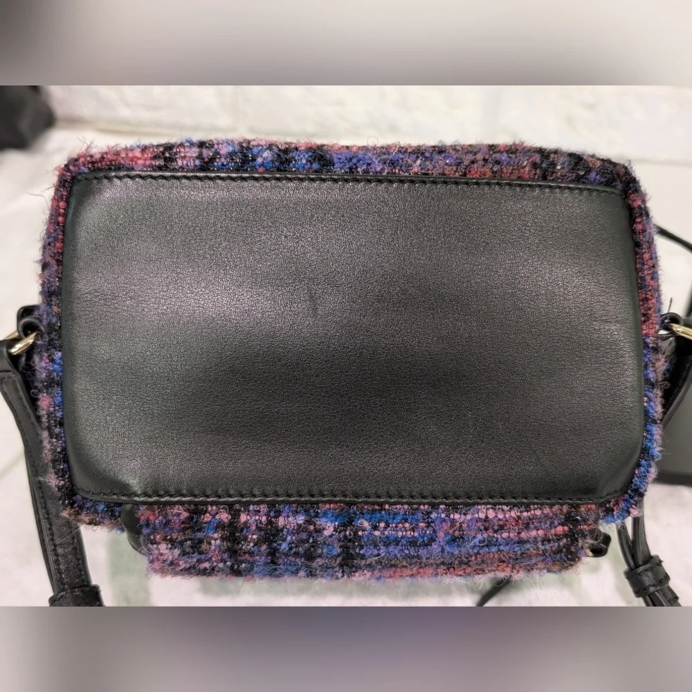Kate Spade Emerson Fabric Jessa Tweed Backpack Burgundy/Multi 90's Inspired Bag - Picture 10 of 16